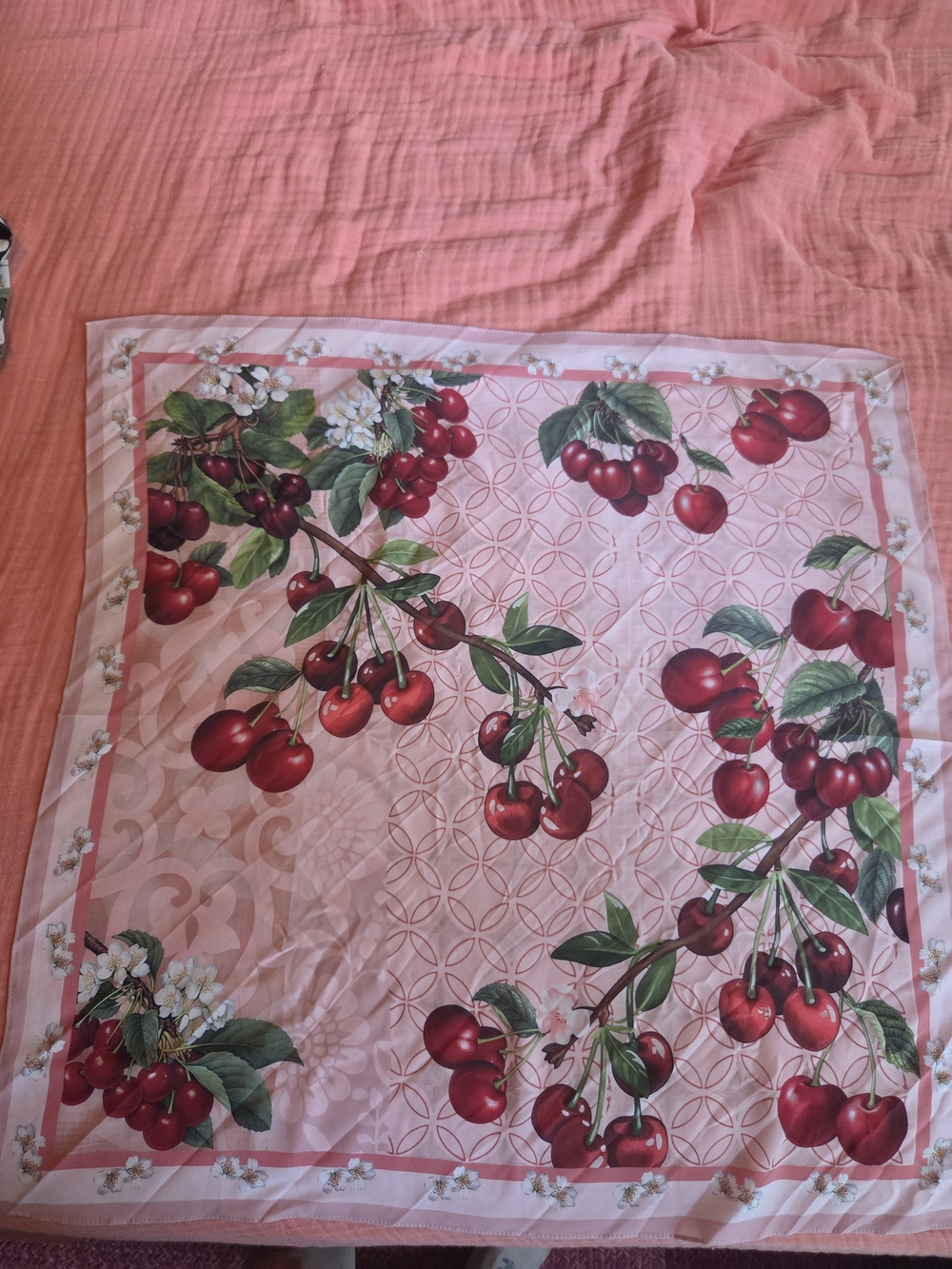 Anthropologie Cherries Scarf